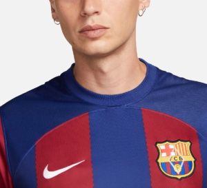 Ao Nike F.C. Barcelona 2023/24 Stadium Home Jersey 'Blue Red' DX2687-456