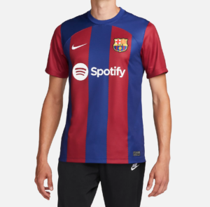 Ao Nike F.C. Barcelona 2023/24 Stadium Home Jersey 'Blue Red' DX2687-456