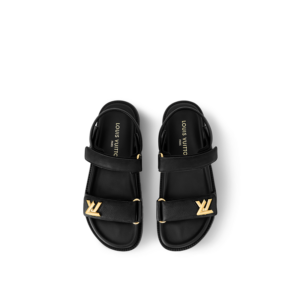 Dep Louis Vuitton LV Sunset Flat Comfort Sandals 'Black' 1ACG0Z
