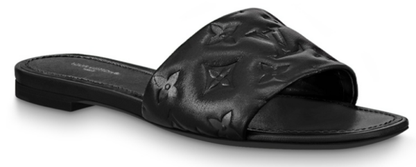 Dep Louis Vuitton Revival Flat Mules 'Black' 1A9P3T