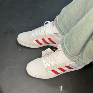 Giay Adidas Busenitz 'White Scarlet' HQ2030