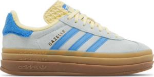 Giay Adidas Gazelle Bold 'Almost Blue Yellow' IE0430