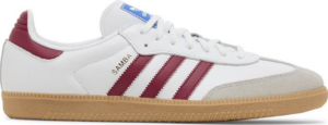 Giay Adidas Samba OG 'White Burgundy Gum' IF3813