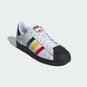 Giay Adidas Superstar 'Rasta White' IH3120