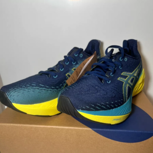 Giay Asics Novablast 4 'Blue Teal Yellow' 1011B693-400