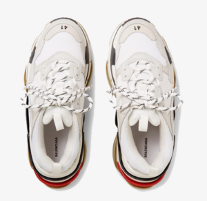 Giay Balenciaga Triple S 'White Red' 524037W09E19000