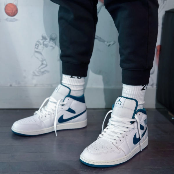 Giay Nike Air Jordan 1 Mid 'Industrial Blue' FN5215-141