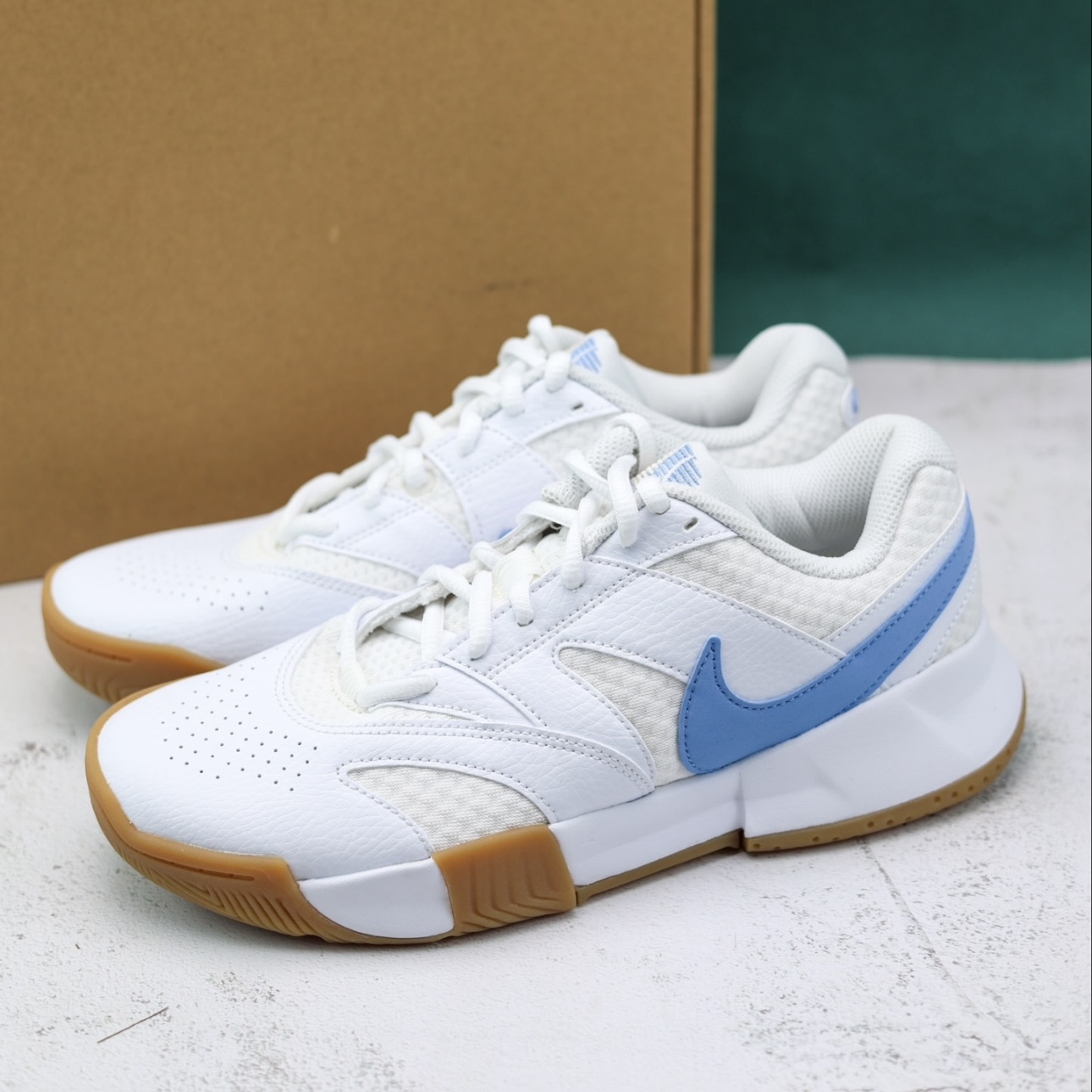 Giày Nike Court Lite 'White Light Blue Gum' FD6575-106 Authentic