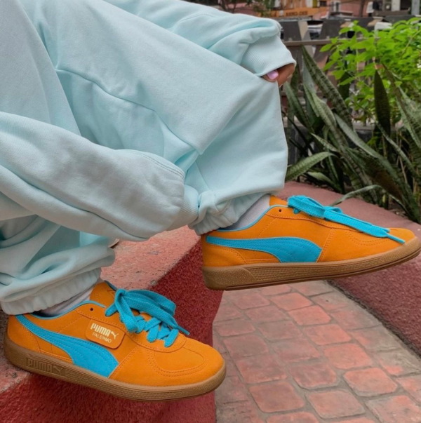 Giay Puma Palermo 'Dark Cheddar Bright Aqua' 396463-13