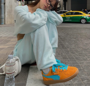 Giay Puma Palermo 'Dark Cheddar Bright Aqua' 396463-13