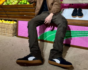 Giay Puma Palermo Leather 'Black Feather' 396464-03