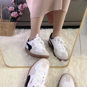 Giay Puma Palermo Leather 'White Black' 396464-01