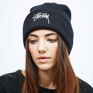 Mu Stussy Stock Cuff Beanie 'Black'