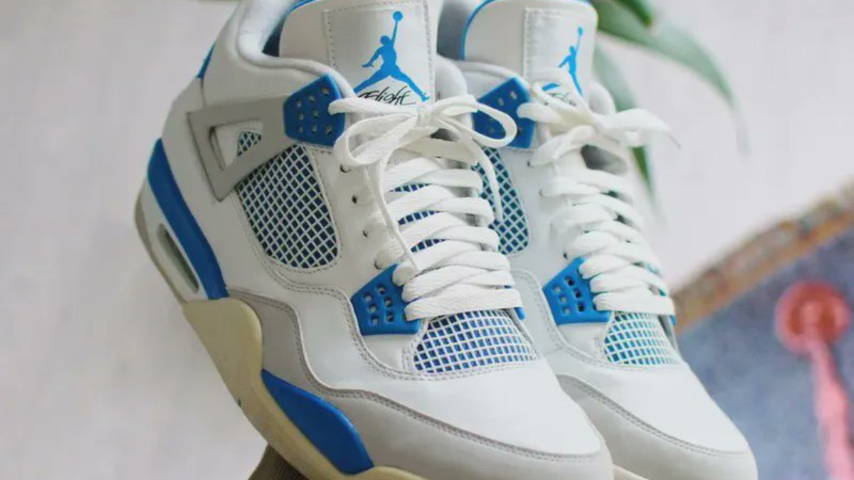 Air Jordan 4 'Military Blue': Tất tần tật những điều bạn cần biết Hinh anh 6: Air Jordan 4 'Military Blue': Tat tan tat nhung dieu ban can biet