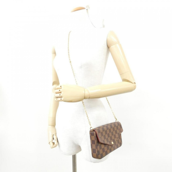 Tui Louis Vuitton Pochette Felicie Damier 'Ebene Cerise' N63032