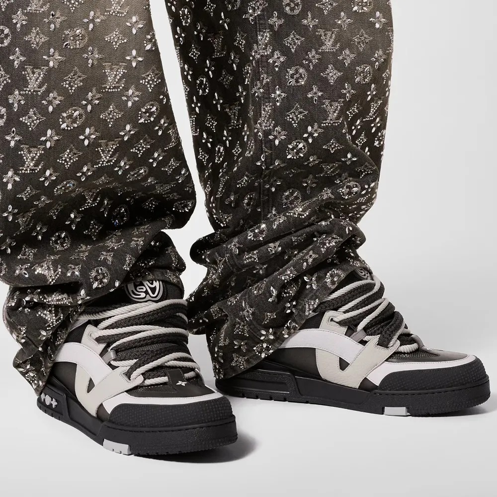 Giày Louis Vuitton LV Skate Trainers 'Anthracite Grey' 1ABZ46