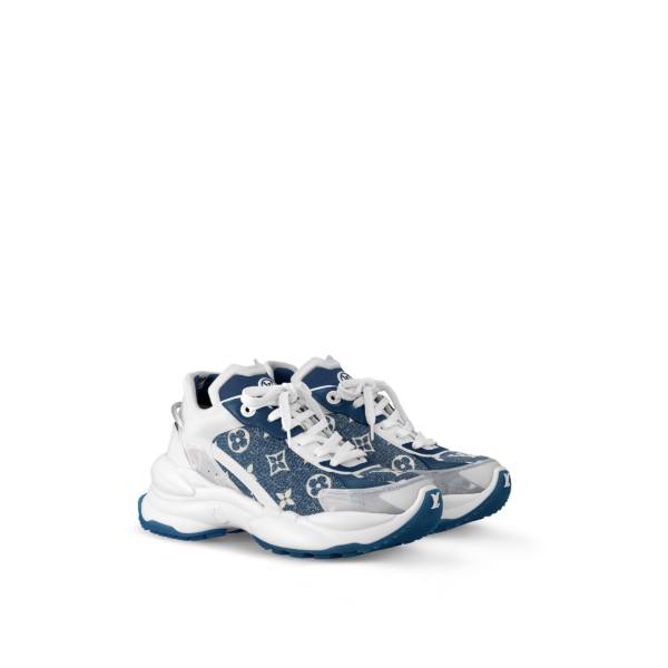 Giay Louis Vuitton Run 55 Trainers 'Blue' 1AC27Y