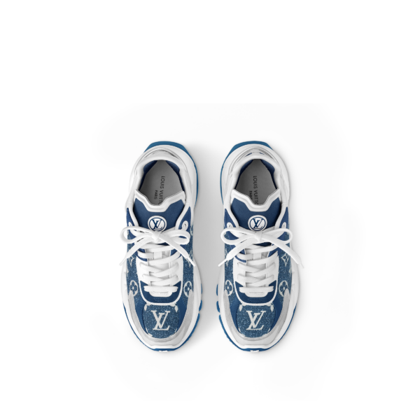 Giay Louis Vuitton Run 55 Trainers 'Blue' 1AC27Y
