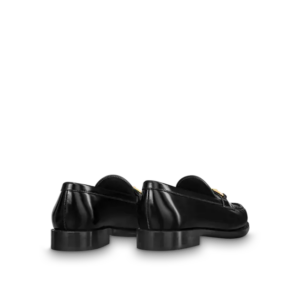 Giay Louis Vuitton Chess Flat Loafers 'Black' 1AA1X5