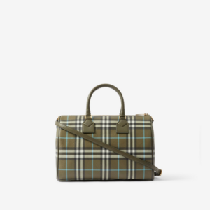 Tui Burberry Check Medium Bowling Bag 'Olive Green' 80745111