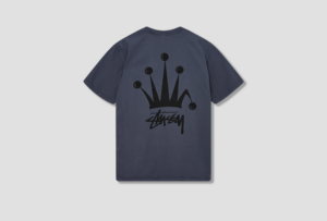 Ao Stussy Regal Crown Pigment Dyed Tee 'Indigo'