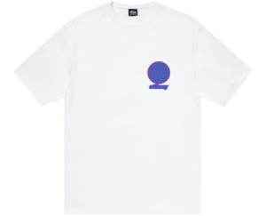 Ao Stussy 8 Ball Grid Tee 'White'