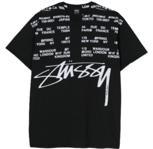 Ao Stussy Locations Tee Pigment Dyed 'Black'