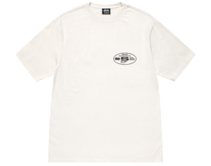 Ao Stussy Oval Corp Pigment Dyed Tee 'White'