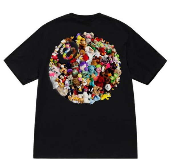 Ao Stussy Plush Tee 'Black'