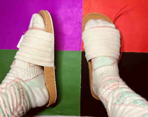 Dep Adidas Adilette Premium Slides 'Wonder White' ID2016