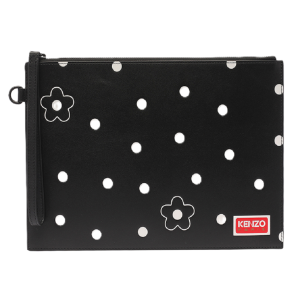 Tui Kenzo Stamp Large Leather 'Black' FD65PM722L45-99