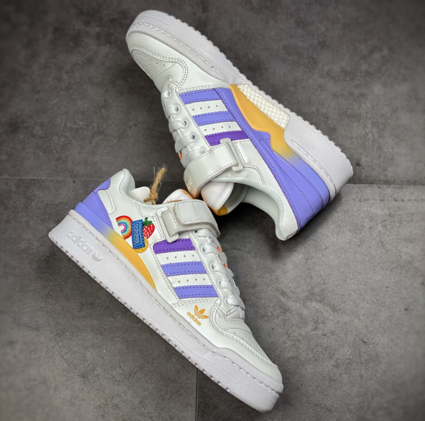 Giay Adidas Forum Low 'White Light Purple' GY8209