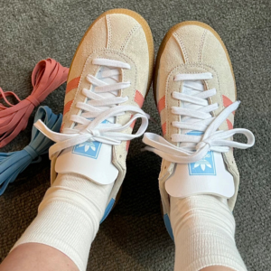 Giay Adidas Munchen 24 'White Clay Blue Burst' IG6282