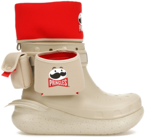 Giay Crocs Classic Crush Boot x Pringles 'Cream Red' 209691-2Y3