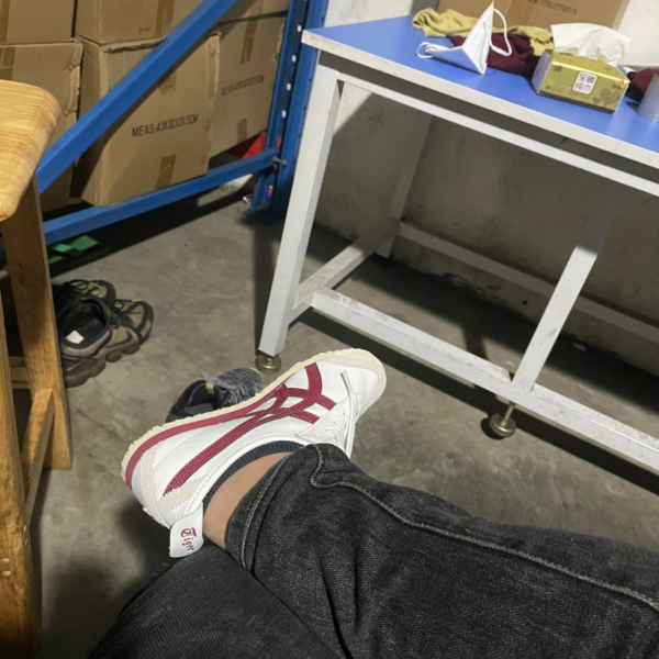 Giay Onitsuka Tiger Mexico 66 'White Burgundy' D4J2L-0125