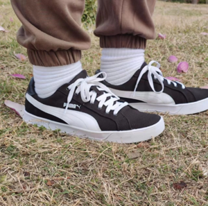 Giay Puma Smash Vulc Canvas 'Black White' 374754-02