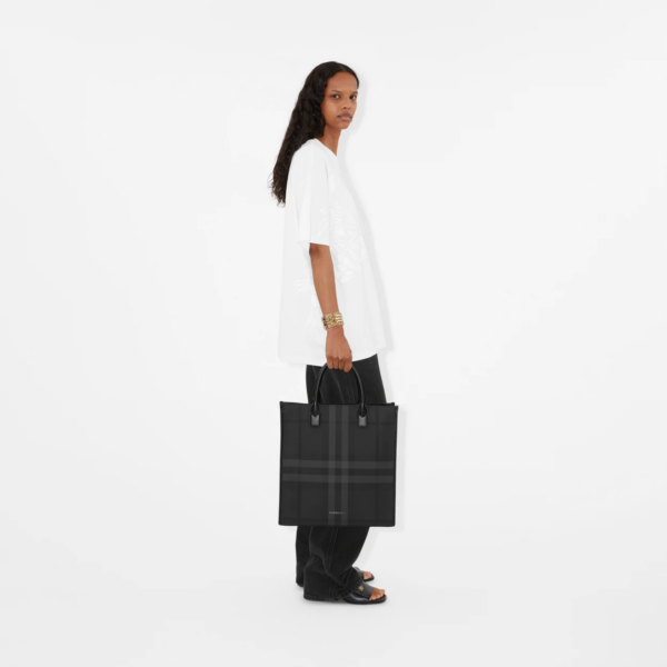 Tui Burberry Slim Vertical Denny Tote 'Charcoal' 80629511