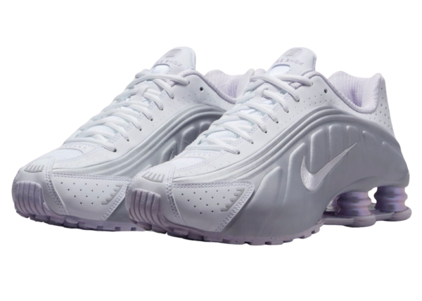Giay Nike Shox R4 'Platinum Barely Grape' HF5076-100