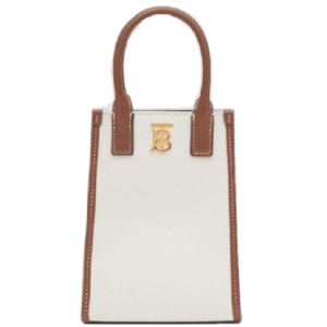 Tui Burberry Canvas Leather Tote 'Ecru' 80524601