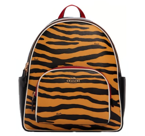 Balo Coach Court Tiger Print 'Honey Black Multi' C6987-IMTKC