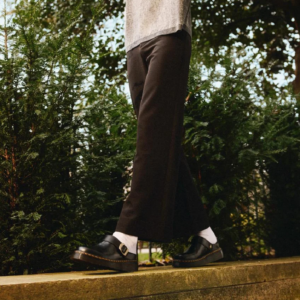 Dep Dr. Martens Laketen Leather Platform Mules 'Black' 31525001