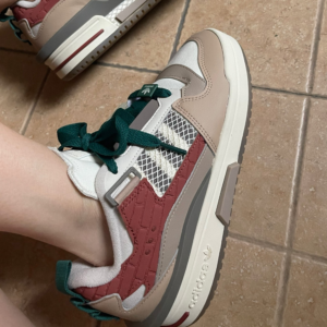 Giay Adidas Originals Forum Low Shoes 'Brown Grey Red' IG3678