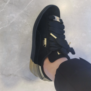 Giay Puma Suede Dance Crew 'Black Gold Metallic' 398306‑01