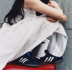 Giay Adidas Samba x Caroline Hu x CLOT 'Black' JQ4749