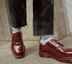 Giay Dr.Martens 1461 Mono Patent Leather Oxford 'Red' 27138601