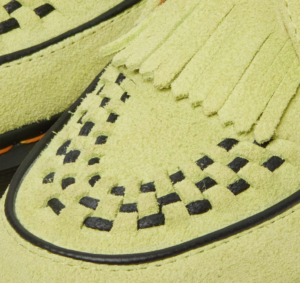 Giay Dr.Martens Ramsey Suede Kiltie Buckle Creepers 'Lime Green' 31501316