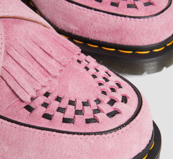 Giay Dr.martens Ramsey Suede Kiltie Buckle Creepers 'Fondant Pink' 31501446