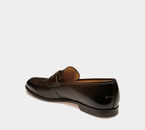 Giay Bally Webb Calf Leather Loafer 'Brown' 6228340