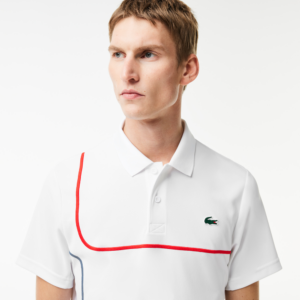 Ao Lacoste Ultra Dry Pique Tennis 'White' DH7362-51-800