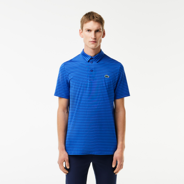Ao Lacoste Ultra Dry Anti-UV Striped 'Navy Blue' DH7418-51-IQ9
